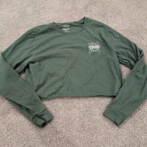 Girls Vans Long Sleeve Crop Top